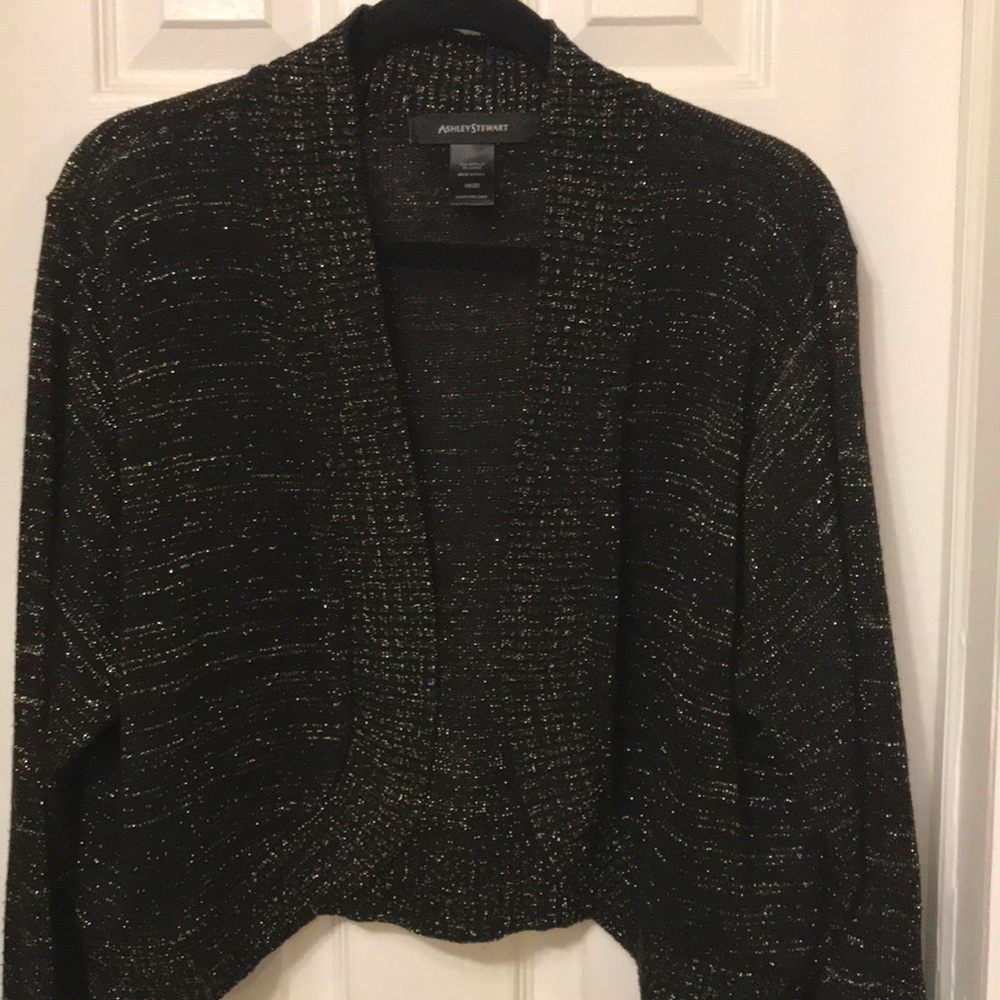 Cropped cardigan sweater